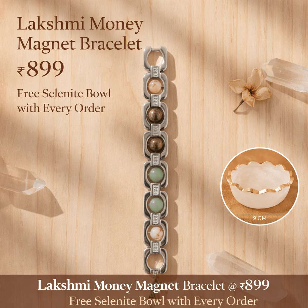 Lakshmi Money Magnet Bracelet + Free selenite Bowl - GOOD HABITSS