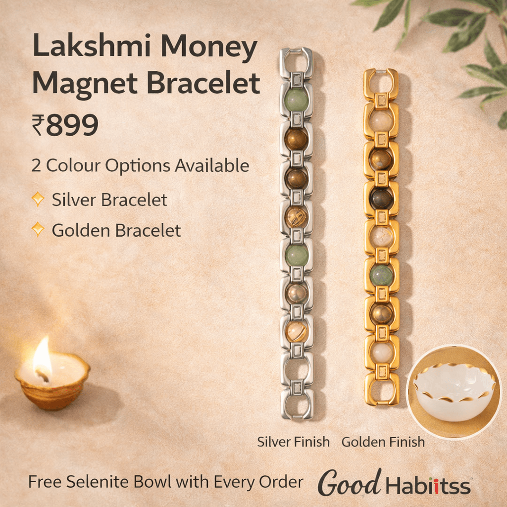 Lakshmi Money Magnet Bracelet + Free selenite Bowl - GOOD HABITSS
