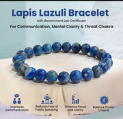 Lapis Lazuli Bracelet (8 MM) - GOOD HABITSS