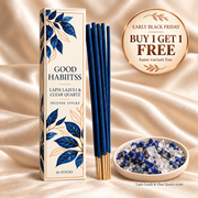 Lapis Lazuli & Clear Quartz Incense Sticks – Box of 30 — Buy 1 Get 1 Free, same variant
