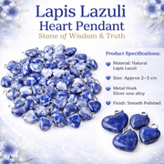 Lapis Lazuli Heart Pendant - GOOD HABITSS