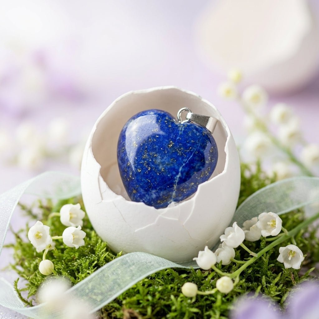 Lapis Lazuli Heart Pendant - GOOD HABITSS