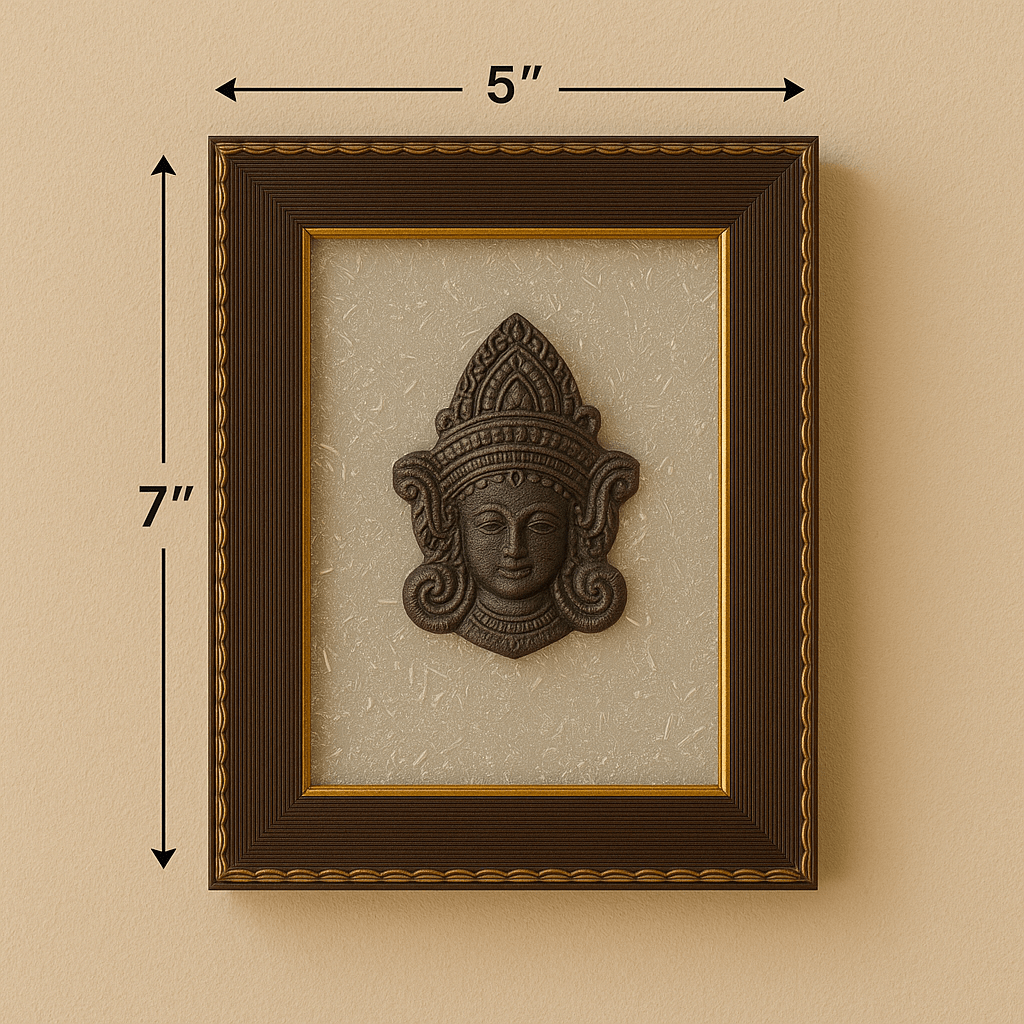 Lord Mai Durga & Selenite Healing Frame - GOOD HABITSS