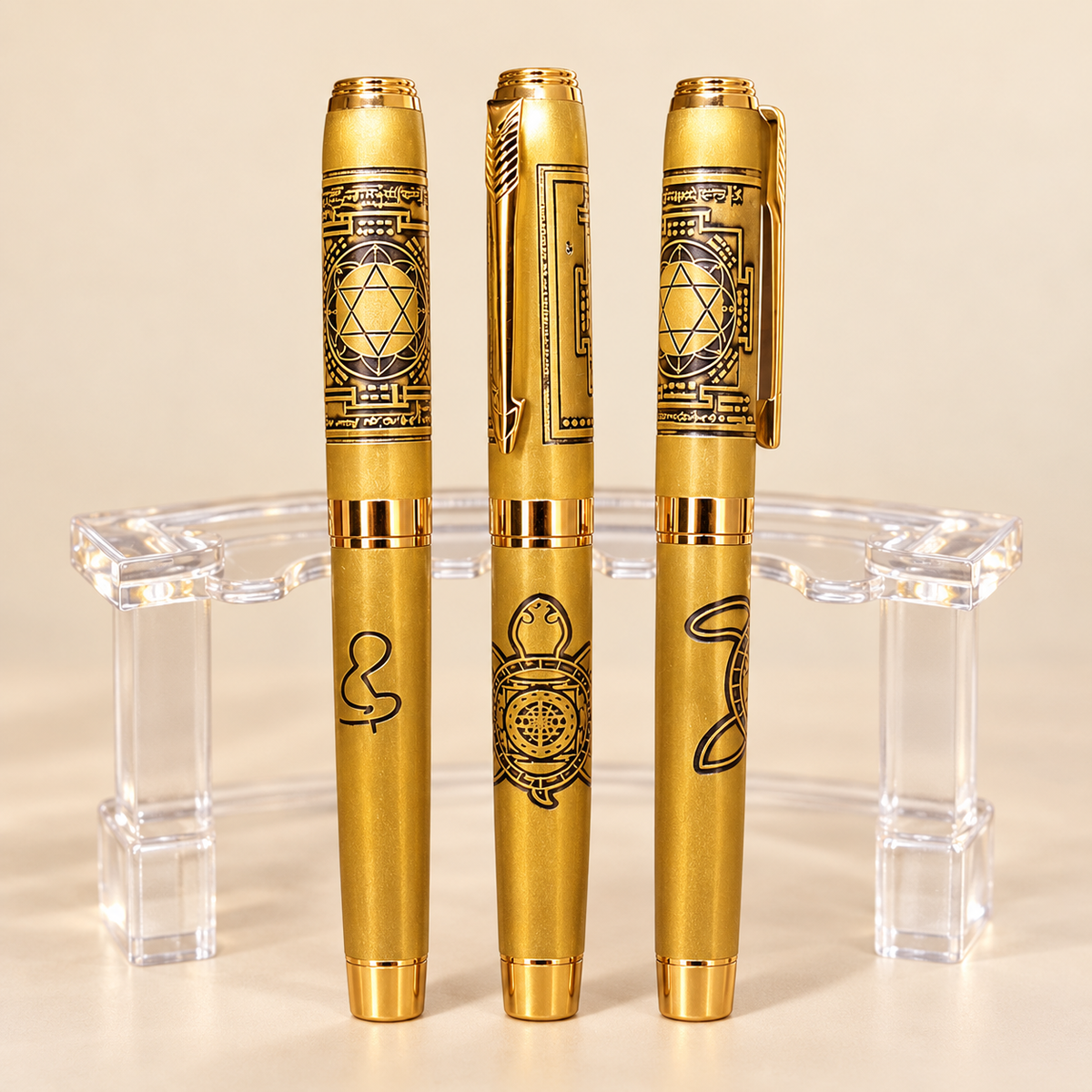 Meaningful Symbol Engraved Pen – Decorative Writing Accessory — product detail