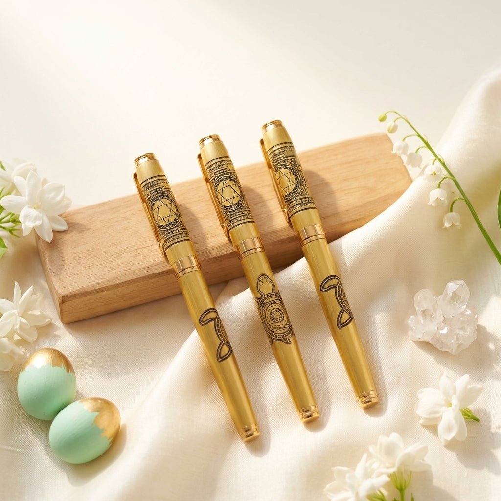Meaningful Symbol Engraved Pen – Decorative Writing Accessory