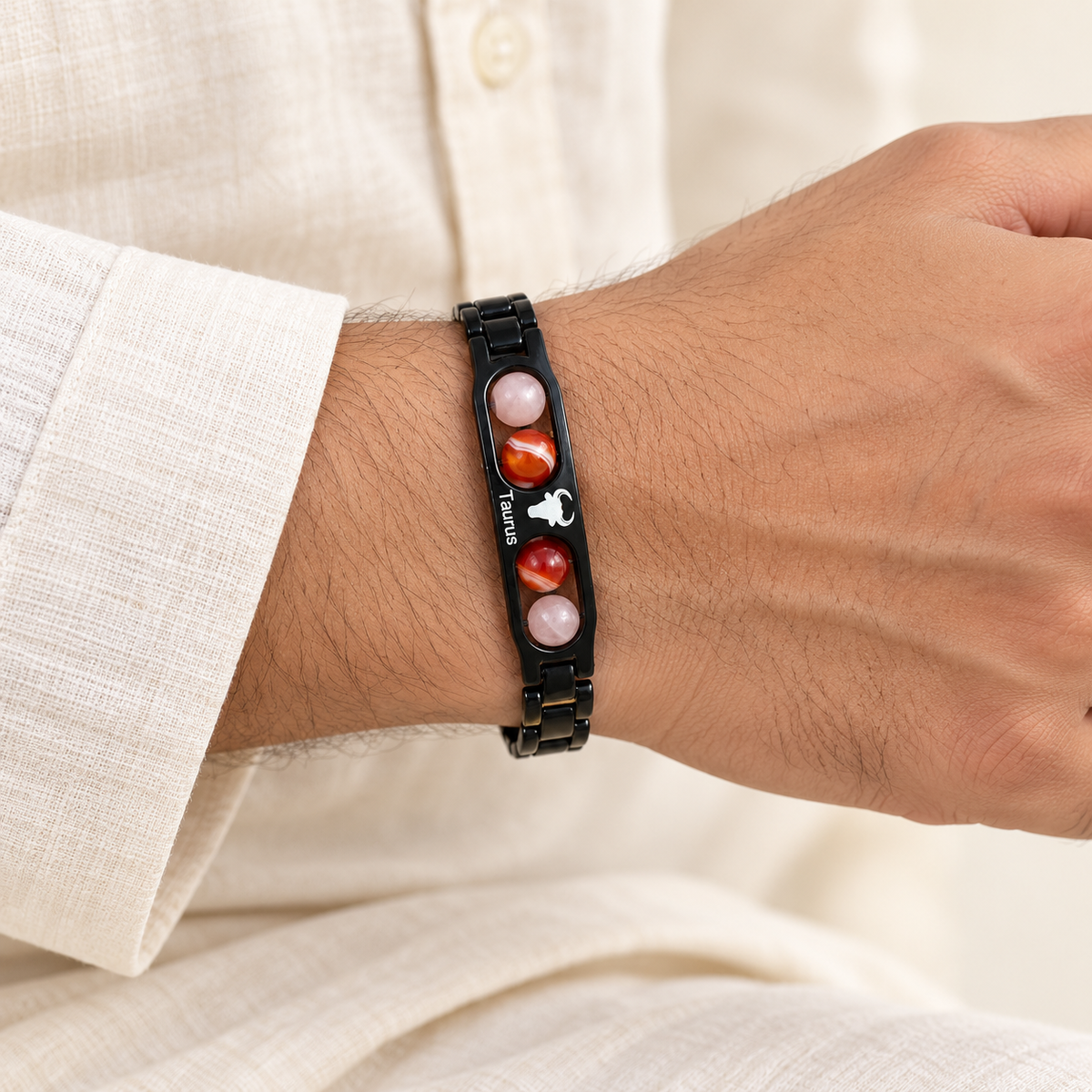 Metal Bracelet — worn view