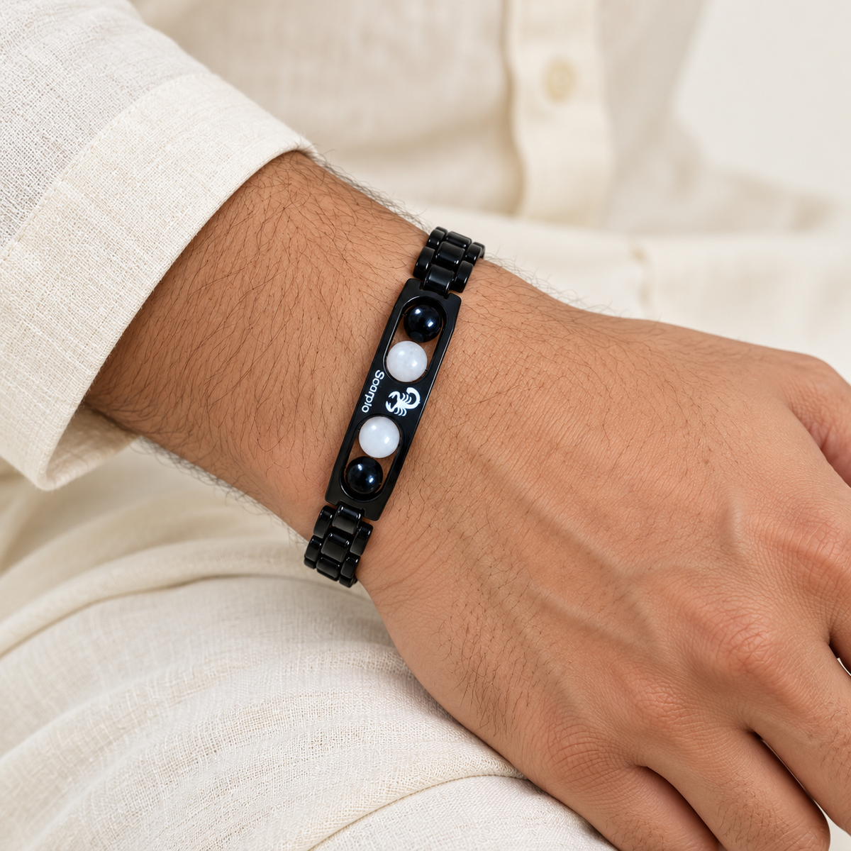 Metal Bracelet — worn view