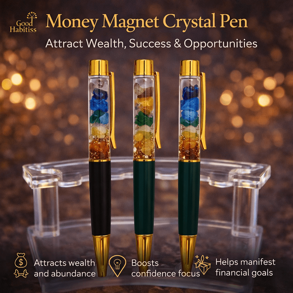Money Magnet Crystal Pen - GOOD HABITSS