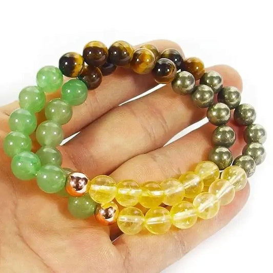 Money Magnetic Crystal Bracelet Stone Beads 8mm