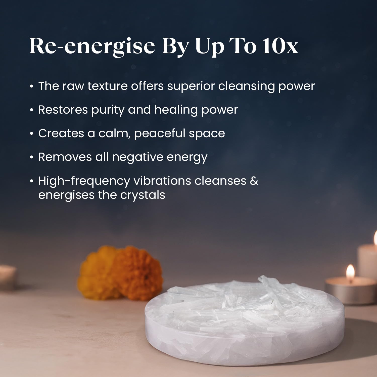 Moroccan Selenite Plate - GOOD HABITSS