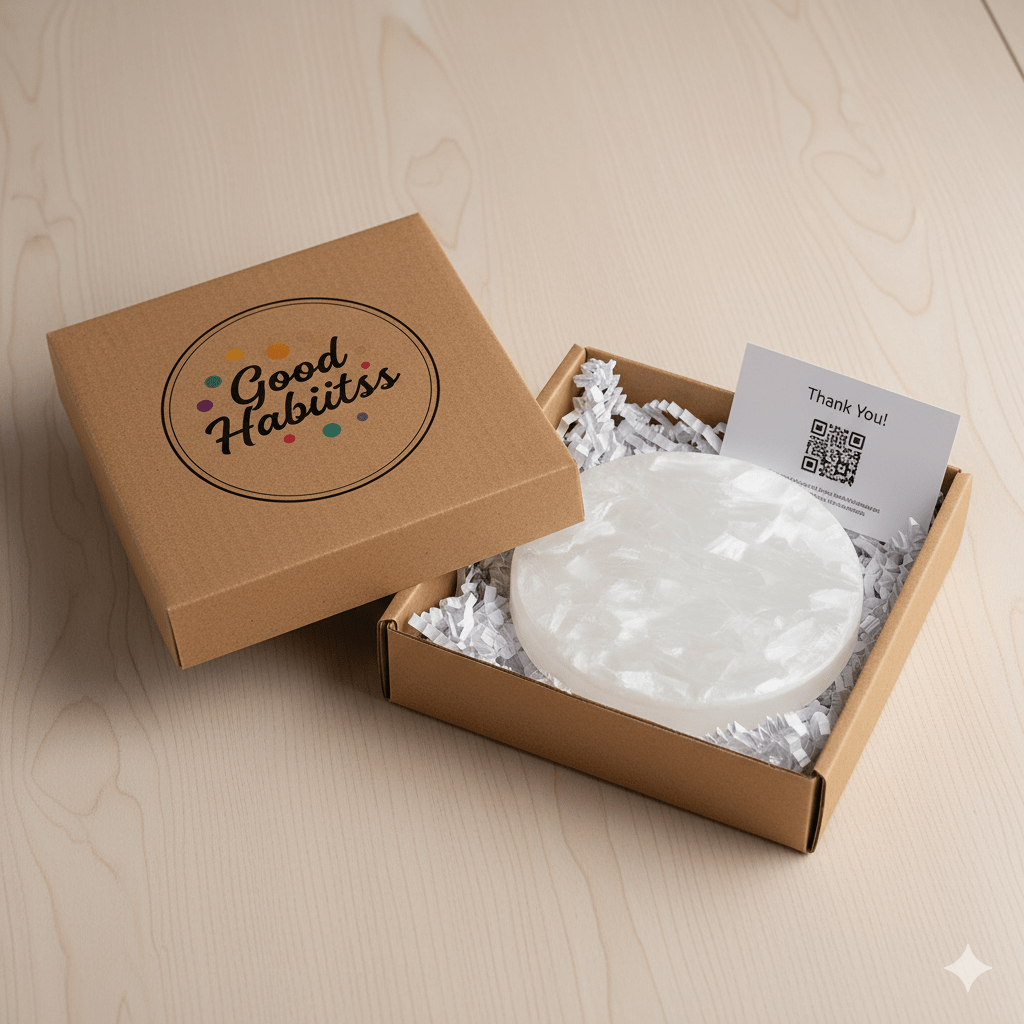 Moroccan Selenite Plate - GOOD HABITSS