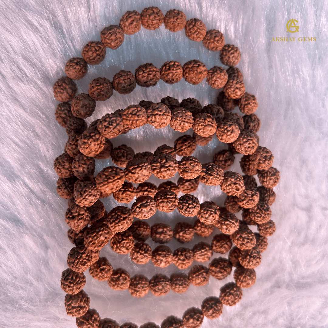 Natural 5 MUKHI RUDRAKSHA BRACELET - GOOD HABITSS