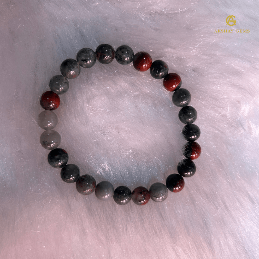 Natural African Bloodstone Bracelet - GOOD HABITSS