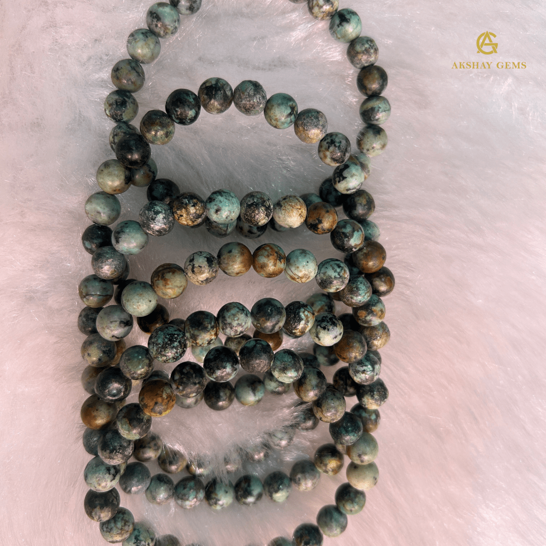 Natural African Turquoise Bracelet - GOOD HABITSS