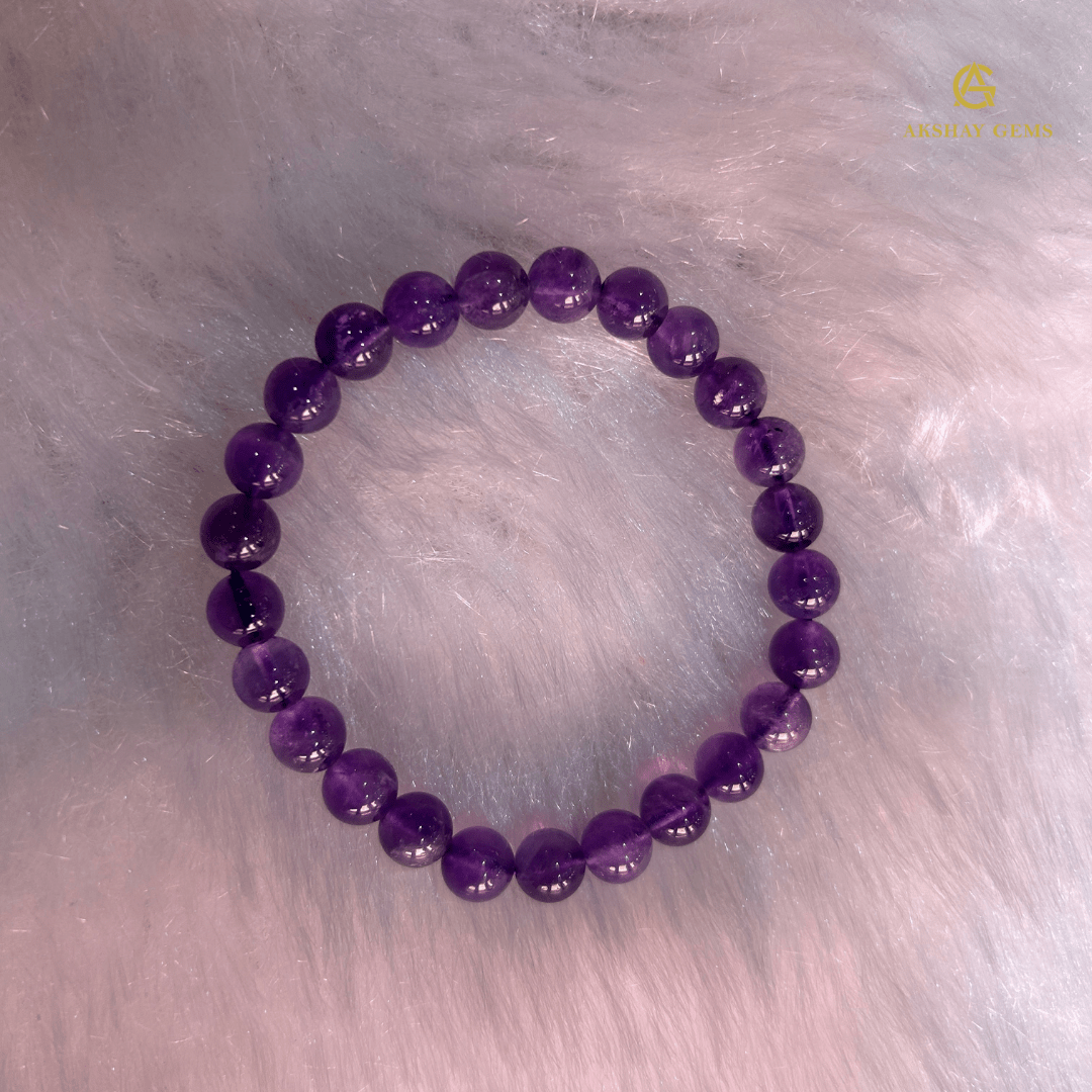 Natural Amethyst Bracelet - GOOD HABITSS