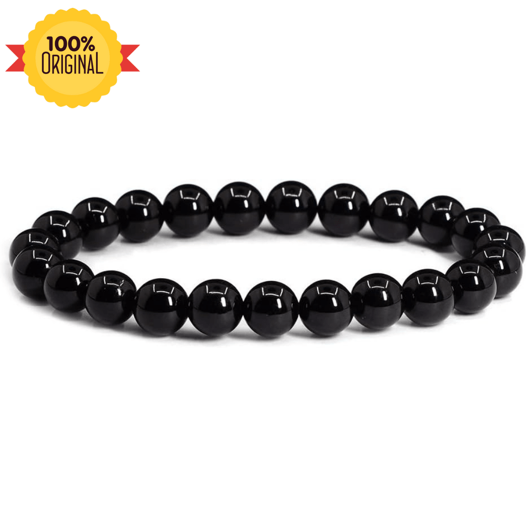 Natural BLACK OBSIDIAN BRACELET - GOOD HABITSS