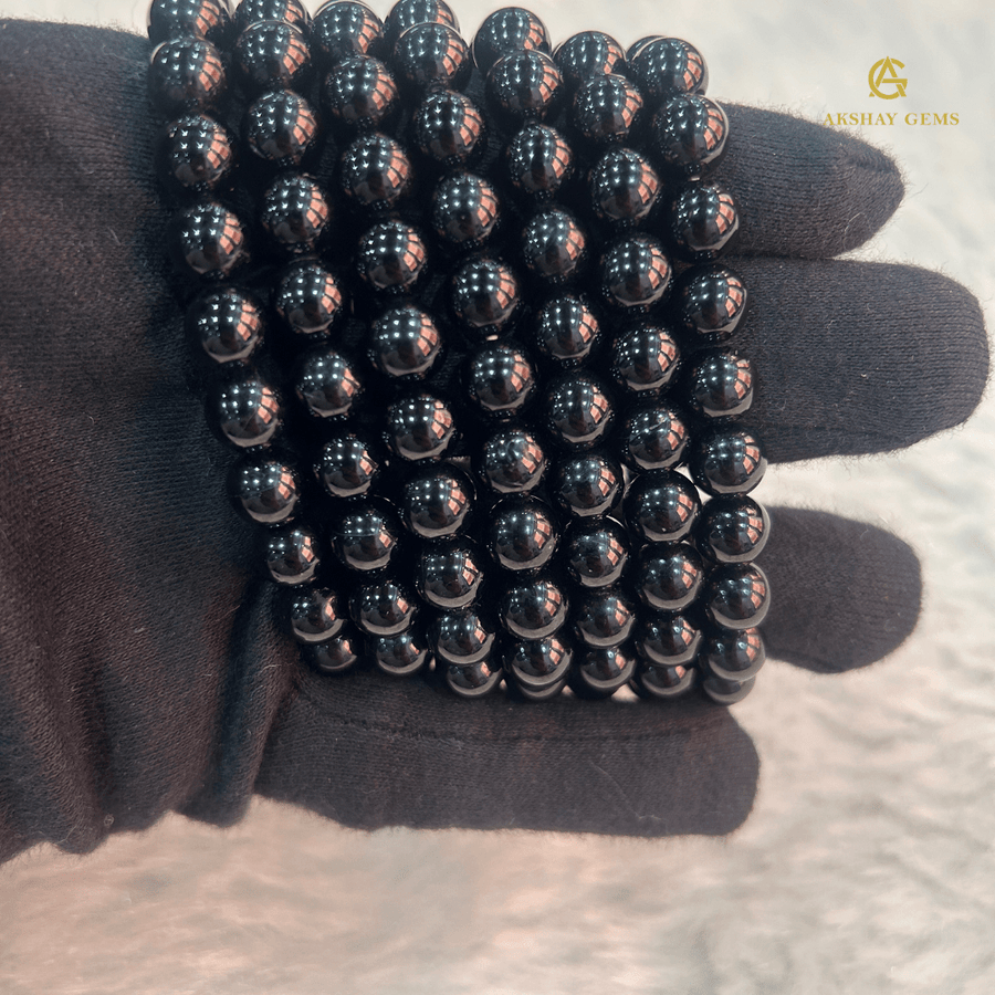 NATURAL BLACK TOURMALINE BRACELET - GOOD HABITSS
