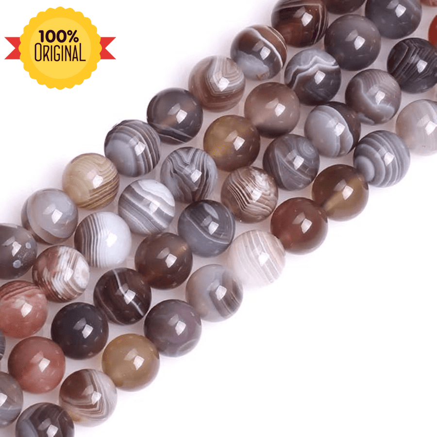 Natural Botswana Agate String - GOOD HABITSS
