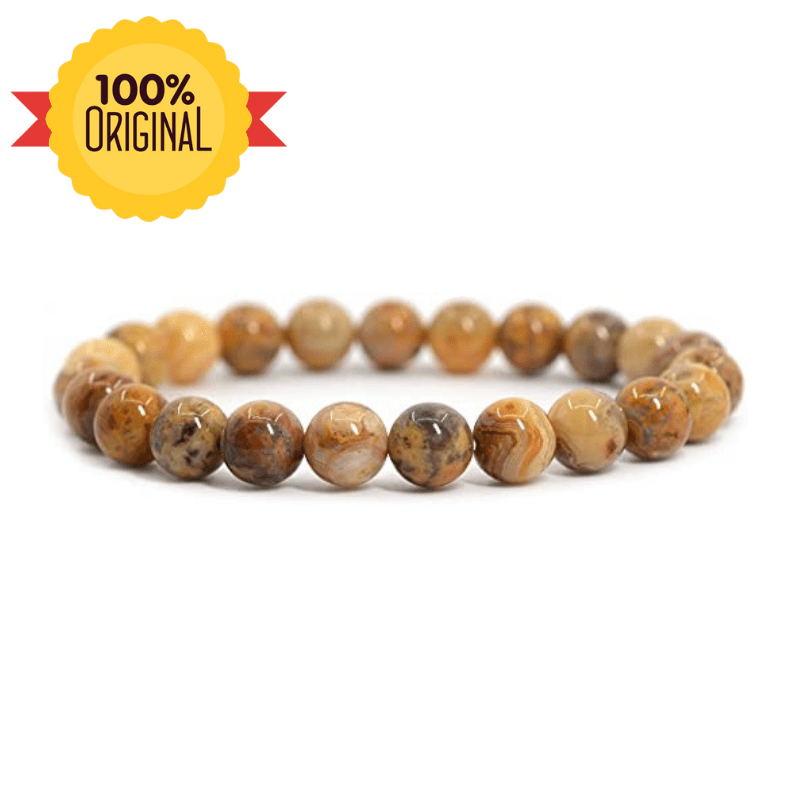 Natural Crazy Lace Agate Bracelet - GOOD HABITSS