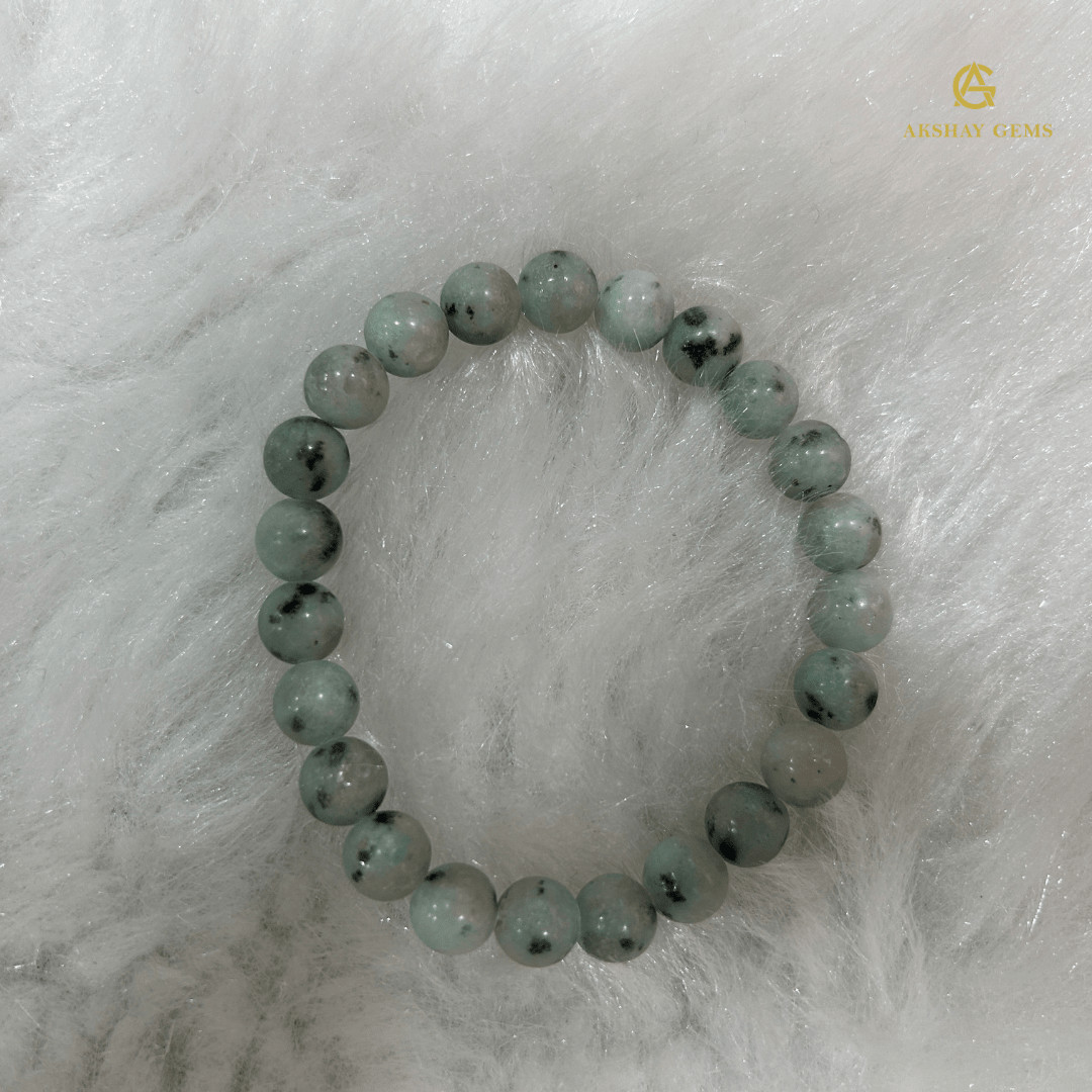 Natural Kiwi Jasper Bracelet - GOOD HABITSS