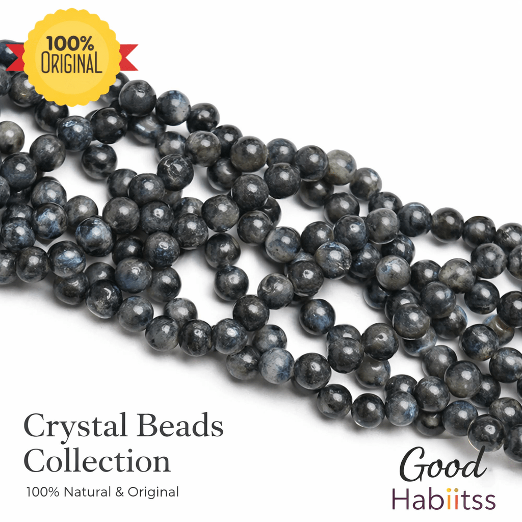 Natural Larvikite Round Beads Healing Gemstone Loose Beads - GOOD HABITSS