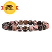 Natural Matrix Rhodonite Bracelet - GOOD HABITSS