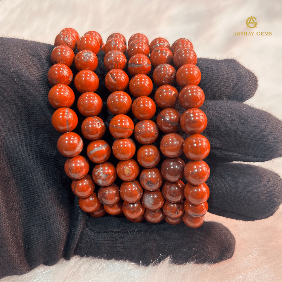 Natural Red jasper Bracelet - GOOD HABITSS