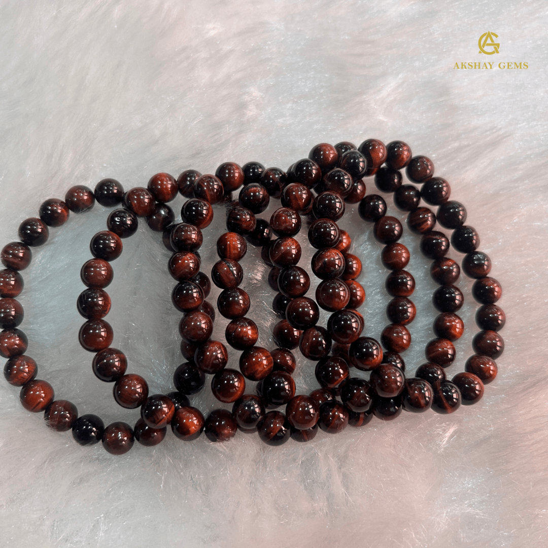 Natural Red Tiger Eye Bracelet - GOOD HABITSS