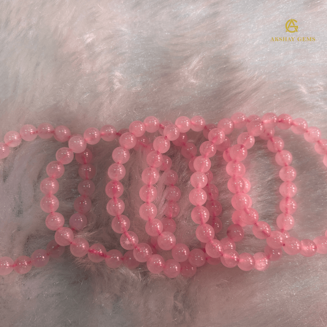Natural Rose Quartz Bracelet - GOOD HABITSS