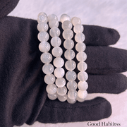 Natural White Moonstone Bracelet - GOOD HABITSS