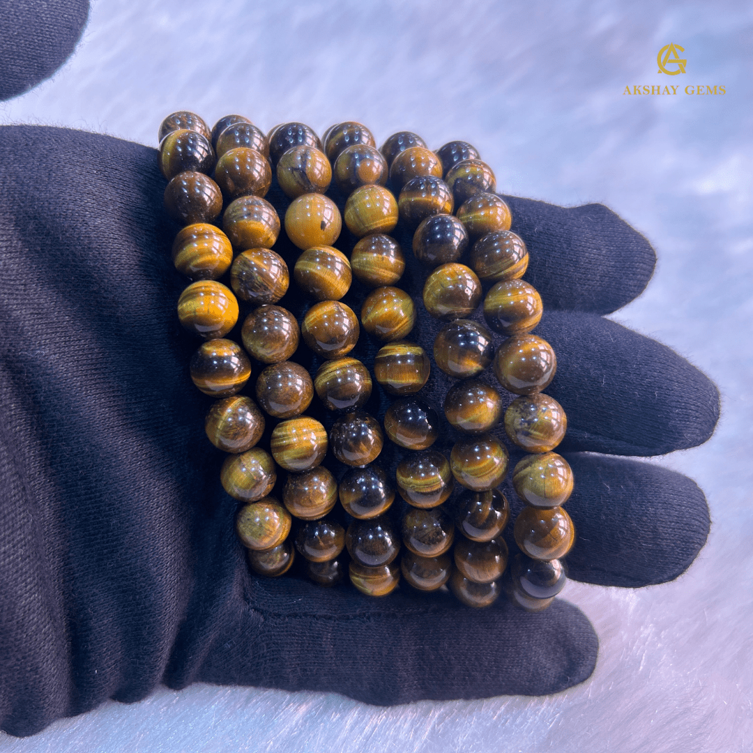 Natural Yellow Tiger Eye Bracelet - GOOD HABITSS