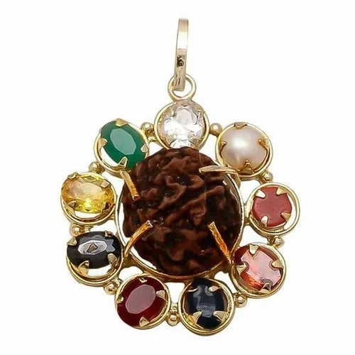 High Quality Navratana Rudraksha Pendant