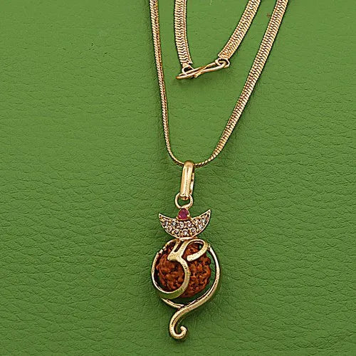 Om Ganesh Rudraksha Pendant