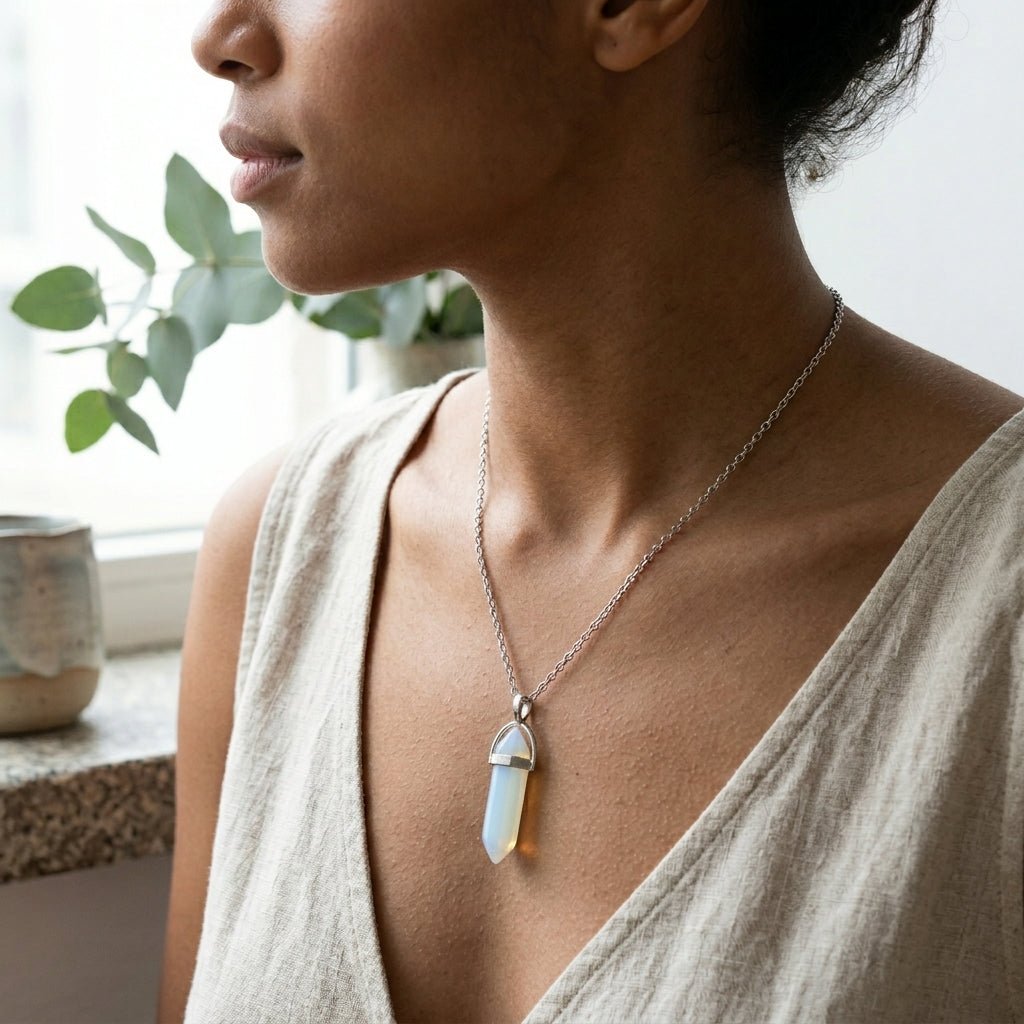 Opalite Pencil Pendant - GOOD HABITSS