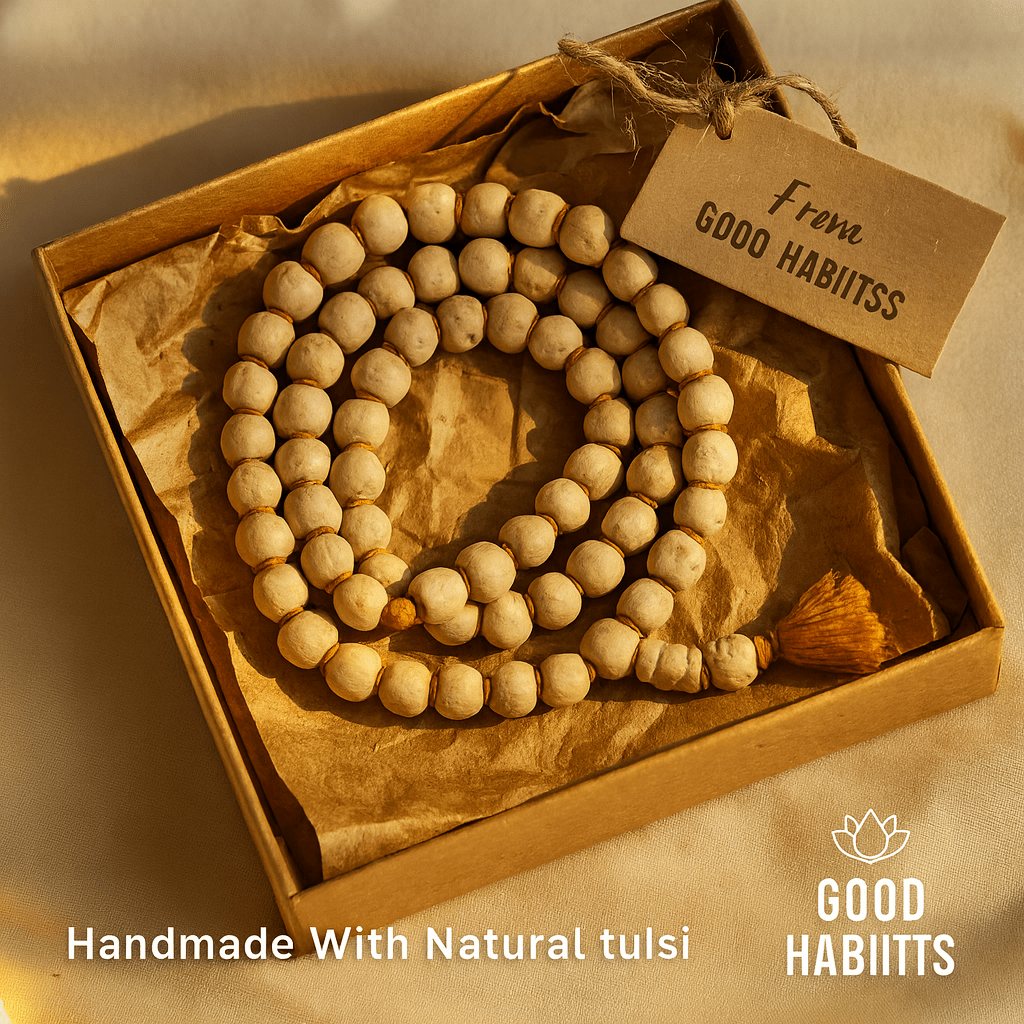 Original Bageshwar Dham Tulasi kanthi Mala (BUY 1 GET 1 FREE) - GOOD HABITSS