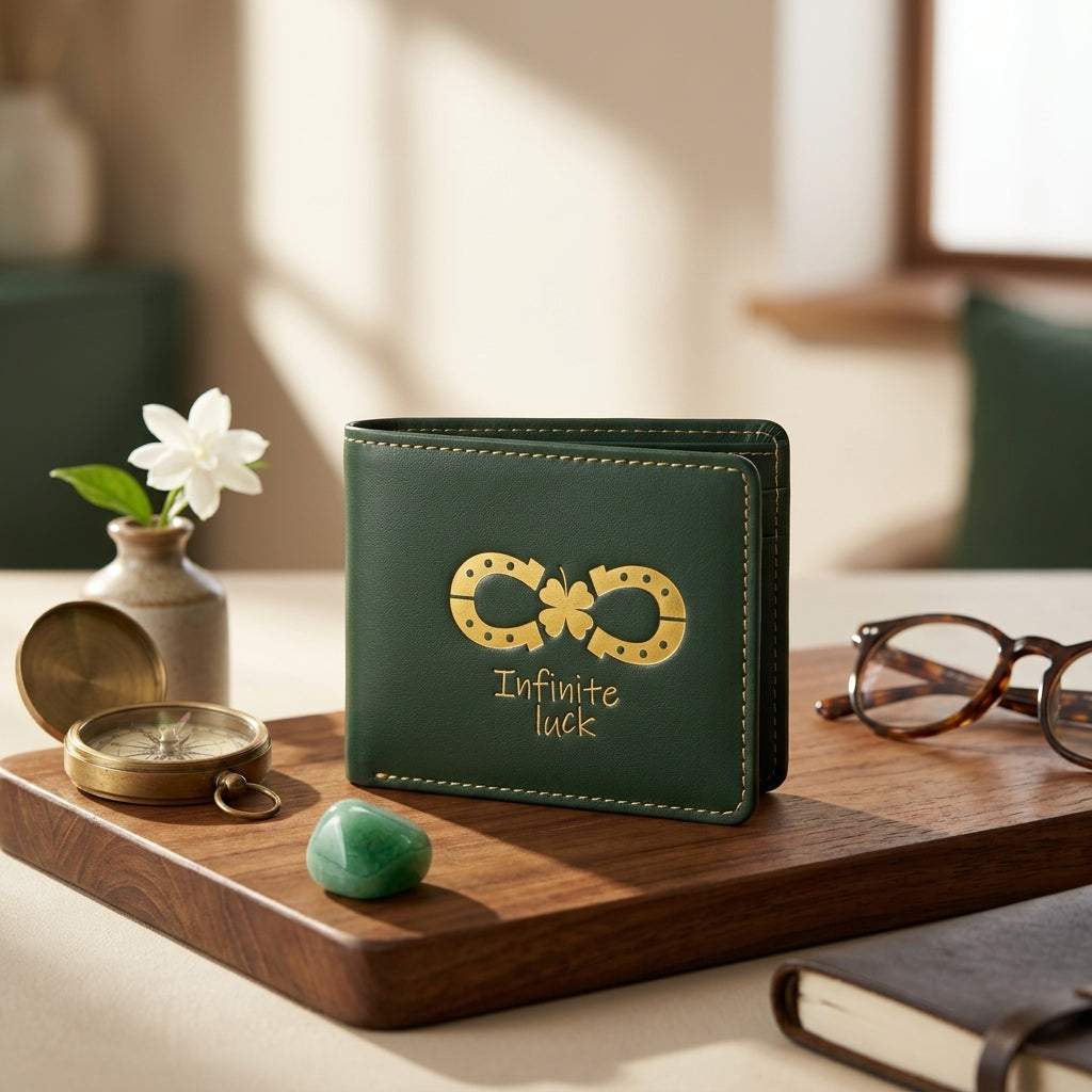 Infinite Luck Purse for Men — Carry Wealth. Attract Success. Never Stop Winning.