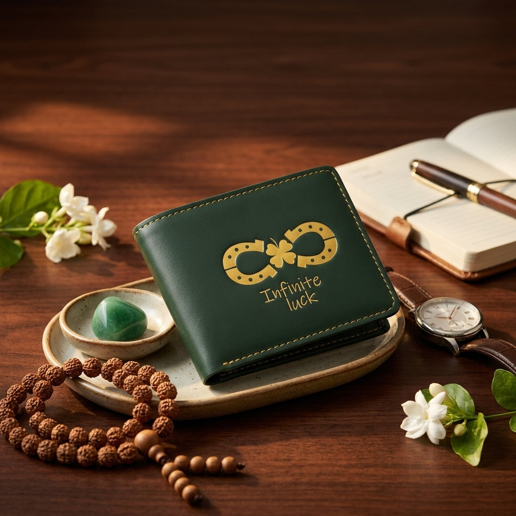 Infinite Luck Purse for Men — Carry Wealth. Attract Success. Never Stop Winning.