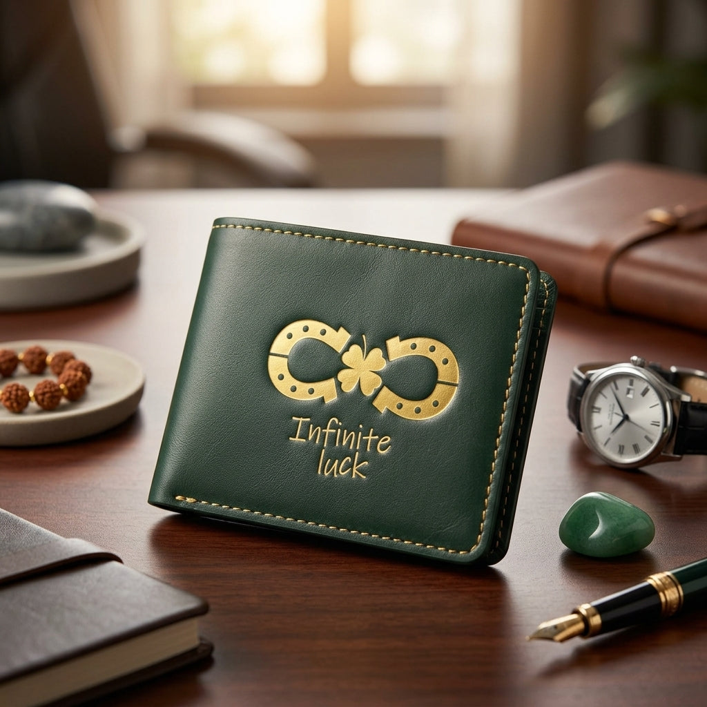 Infinite Luck Purse for Men — Carry Wealth. Attract Success. Never Stop Winning.