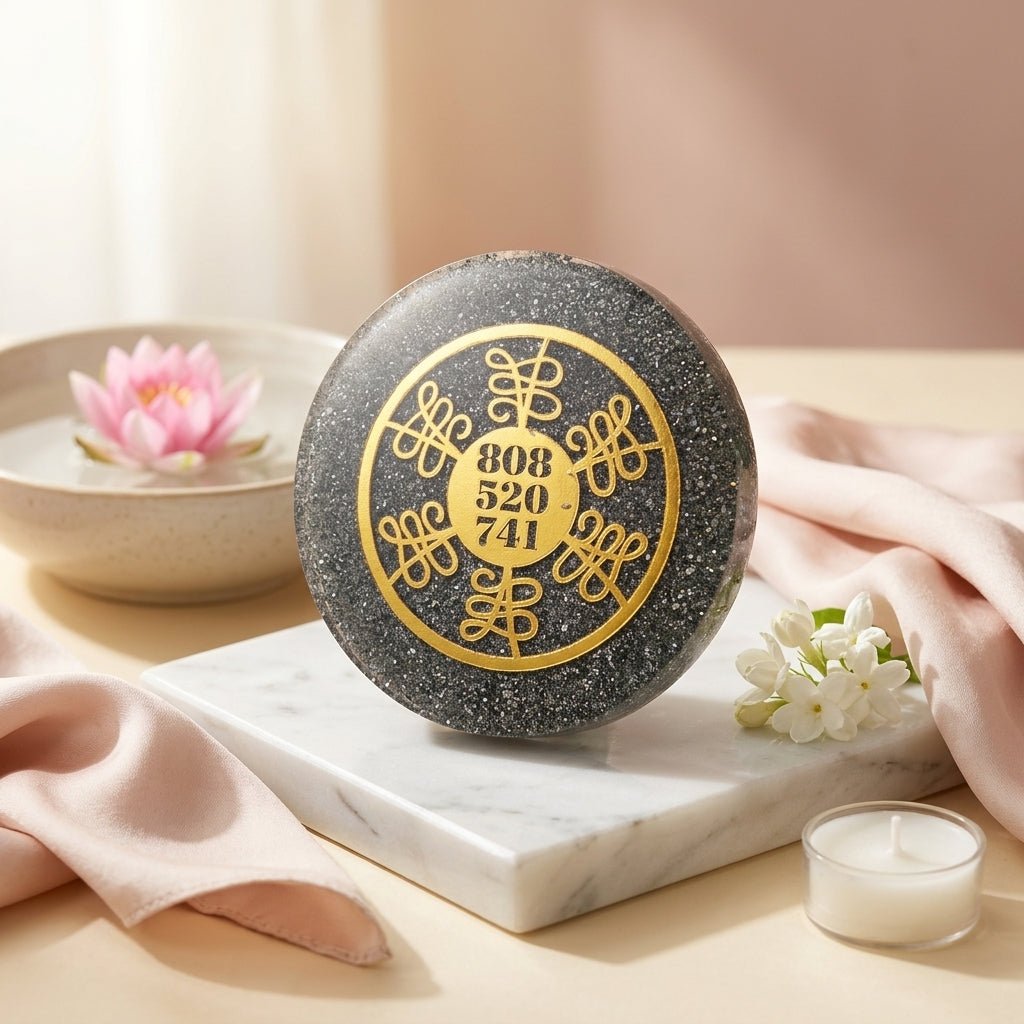 Pyrite Career Growth & Wealth Yantra Plate - GOOD HABITSS