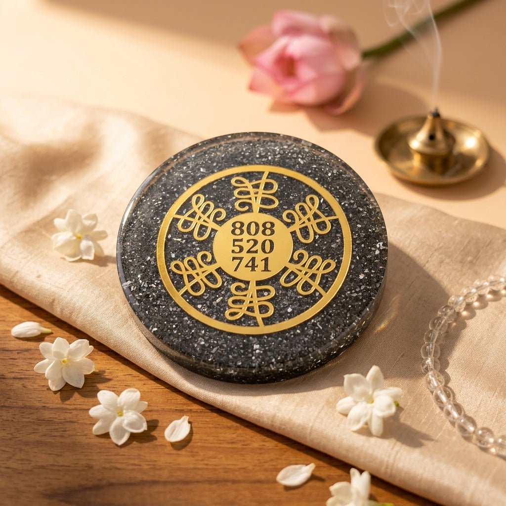Pyrite Career Growth & Wealth Yantra Plate - GOOD HABITSS