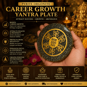 Pyrite Career Growth & Wealth Yantra Plate - GOOD HABITSS