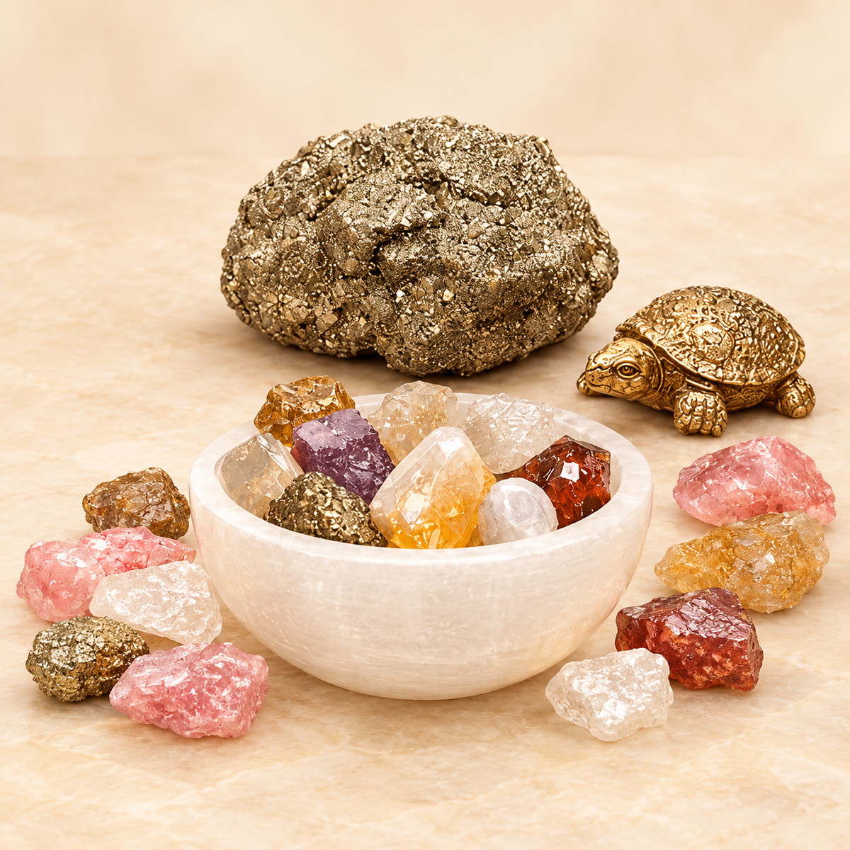 Pyrite & Selenite Gift Set — product detail
