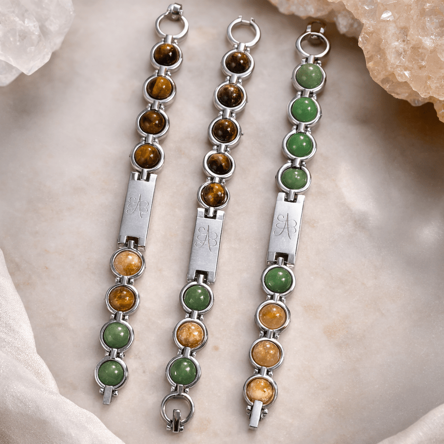Pyrite Zibu Symbol Bracelet - GOOD HABITSS