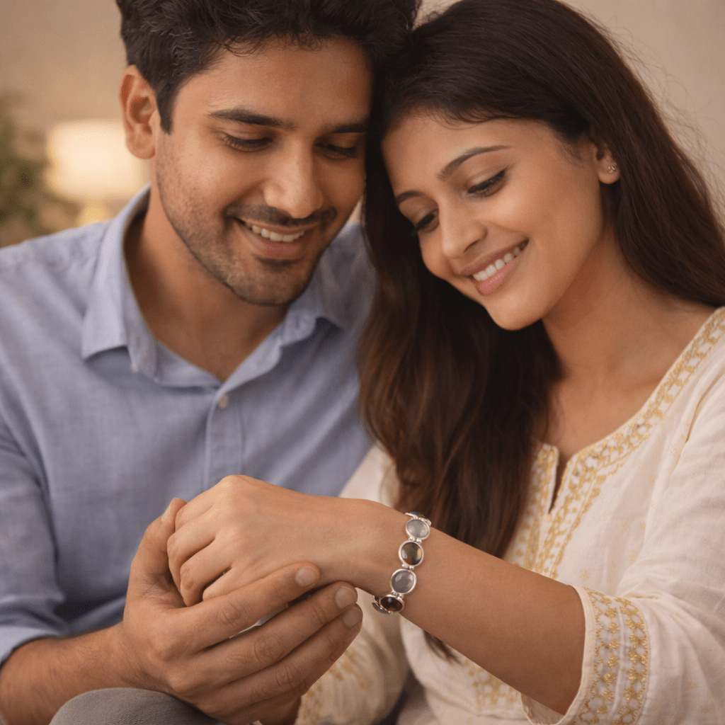 Pyrite Zibu Symbol Dhanyog Bracelet - GOOD HABITSS