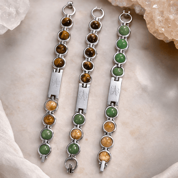 Pyrite Zibu Symbol Dhanyog Bracelet - GOOD HABITSS