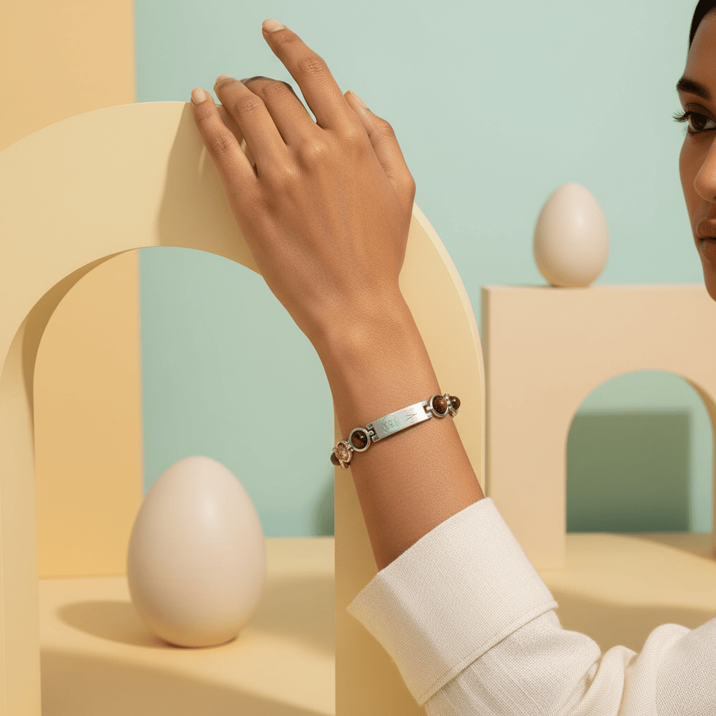 Pyrite Zibu Symbol Dhanyog Bracelet - GOOD HABITSS