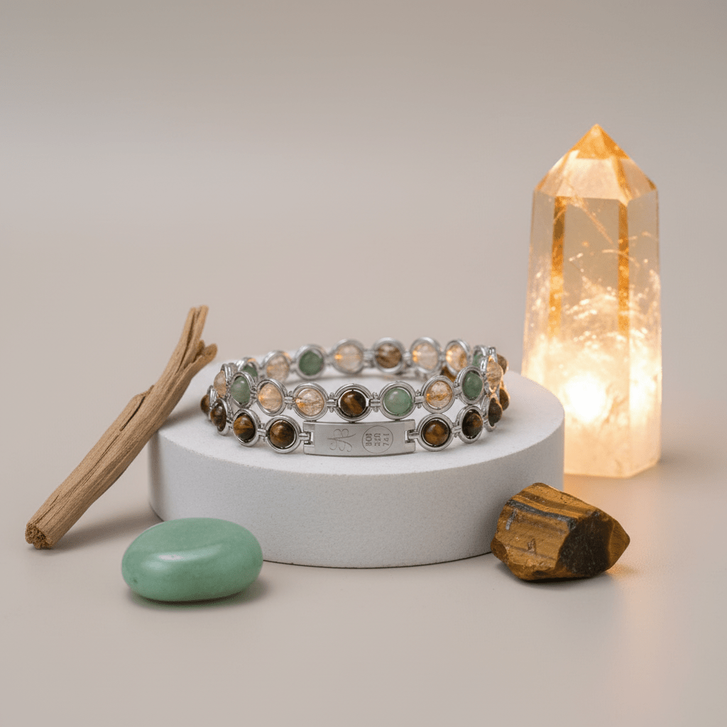 Pyrite Zibu Symbol Dhanyog Bracelet - GOOD HABITSS