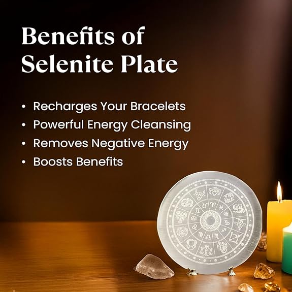 Raw Pyrite Bracelet with Selenite Plate Combo - GOOD HABITSS