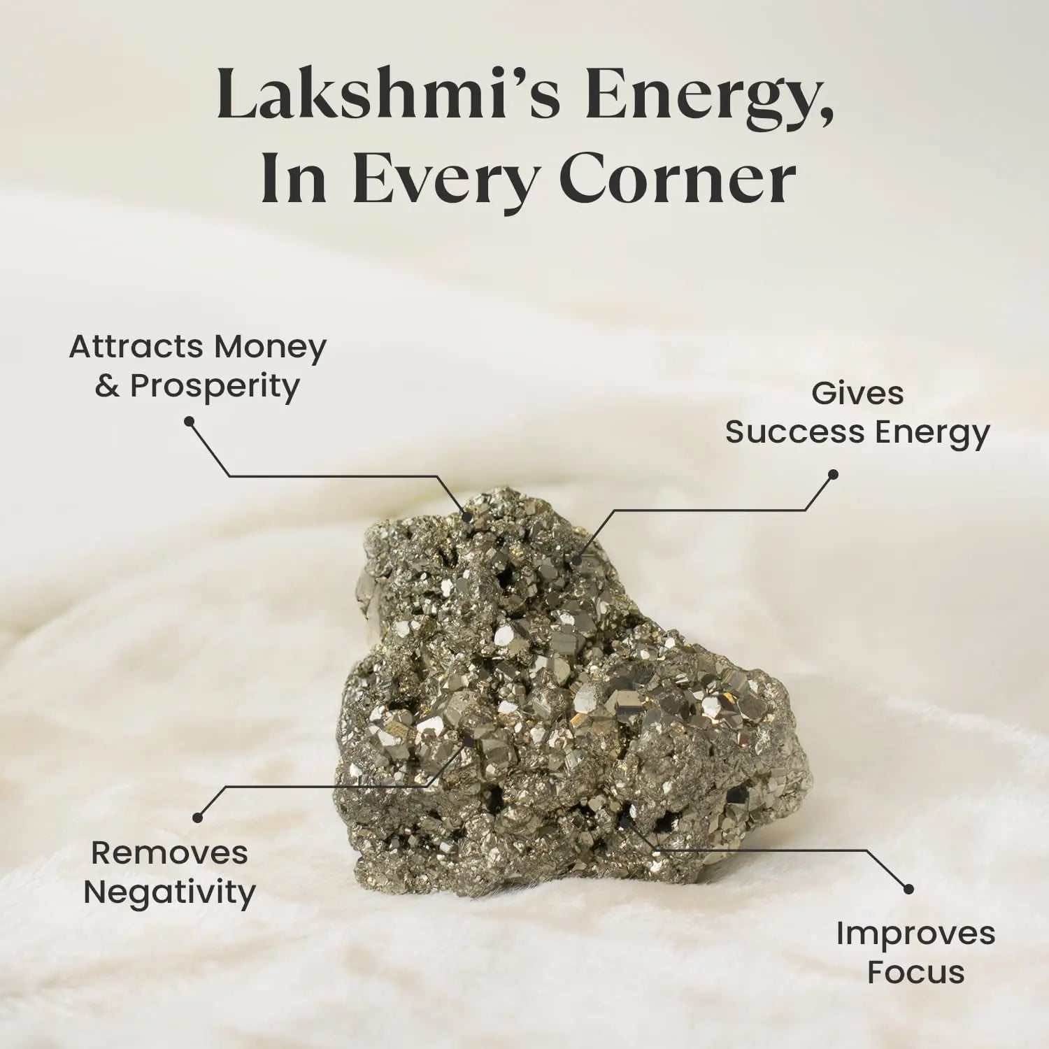 Raw Pyrite Stone Original | 100% Natural Pyrite Stone for Wealth & Prosperity (75 - 100 gram) - GOOD HABITSS