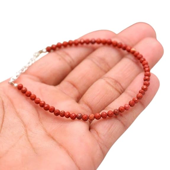 Red Jasper Anklet - GOOD HABITSS